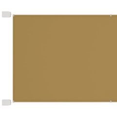 VidaXL vertikāla markīze, bēša, 60x360 cm, Oksfordas audums cena un informācija | Saulessargi, markīzes un statīvi | 220.lv