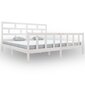 vidaXL gultas rāmis, balts, priedes masīvkoks, 180x200 cm, 6FT cena un informācija | Gultas | 220.lv
