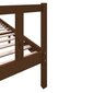 vidaXL gultas rāmis, medus brūns, priedes masīvkoks, 200x200 cm cena un informācija | Gultas | 220.lv