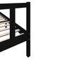 vidaXL gultas rāmis, melns, priedes masīvkoks, 200x200 cm cena un informācija | Gultas | 220.lv