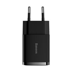 Сетевая зарядка Baseus Compact Charger 2U 10.5W 2xUSB черная CCXJ010201 цена и информация | Зарядные устройства для телефонов | 220.lv