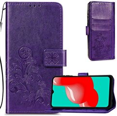 Maciņš Flower Book Samsung A135 A13 4G violets cena un informācija | Telefonu vāciņi, maciņi | 220.lv