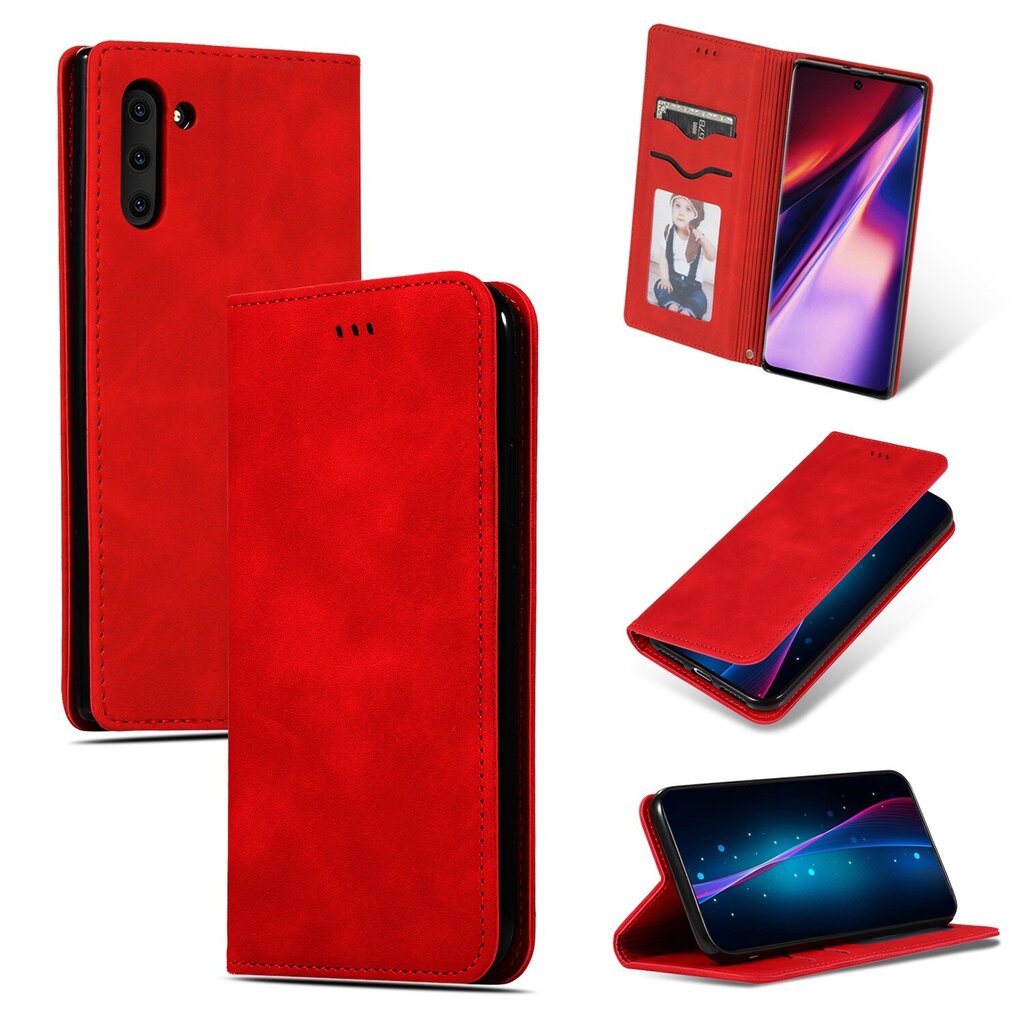 Maciņš Business Style Xiaomi Redmi Note 11S sarkans cena un informācija | Telefonu vāciņi, maciņi | 220.lv