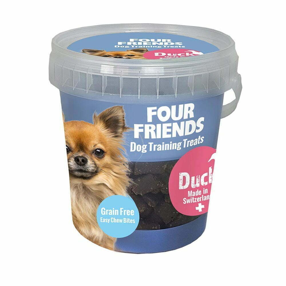 Four Friends Training Treats Duck dresūras gardums suņiem - Pīles gaļa un aknas, 400 g cena un informācija | Gardumi suņiem | 220.lv