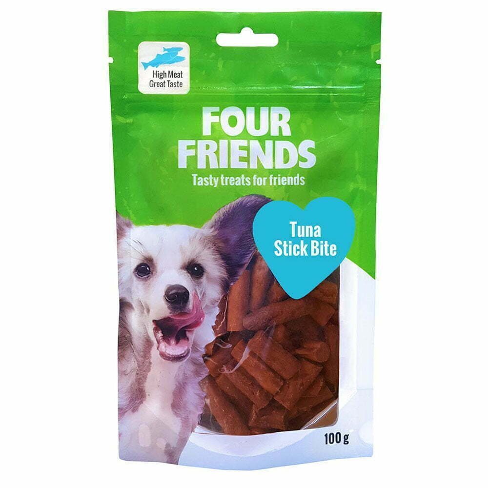 Four Friends Dog Treats Tuna Stick Bite gardums suņiem - Tunča nūjiņas, 100 g cena un informācija | Gardumi suņiem | 220.lv