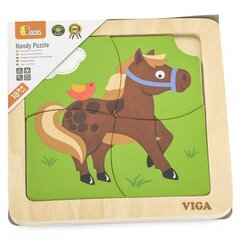 Деревянный пазл Viga, лошадь цена и информация | Пазлы | 220.lv