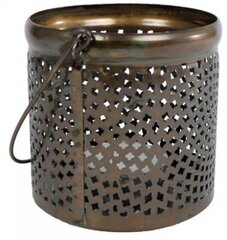 tea light holder Kyra 9 x 9 cm steel bronze - цена и информация | Подсвечники, свечи | 220.lv