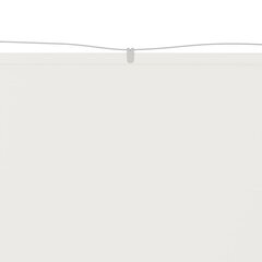 VidaXL vertikāla markīze, balta, 60x1000 cm, Oksfordas audums cena un informācija | Saulessargi, markīzes un statīvi | 220.lv