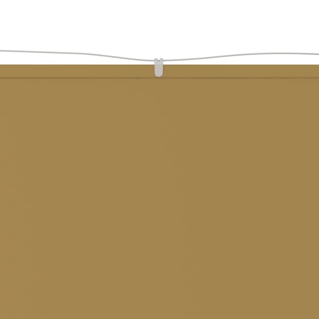 VidaXL vertikāla markīze, bēša, 140x800 cm, Oksfordas audums цена и информация | Saulessargi, markīzes un statīvi | 220.lv