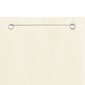 VidaXL balkona aizslietnis, 140x240 cm, krēmkrāsas oksforda audums cena un informācija | Saulessargi, markīzes un statīvi | 220.lv