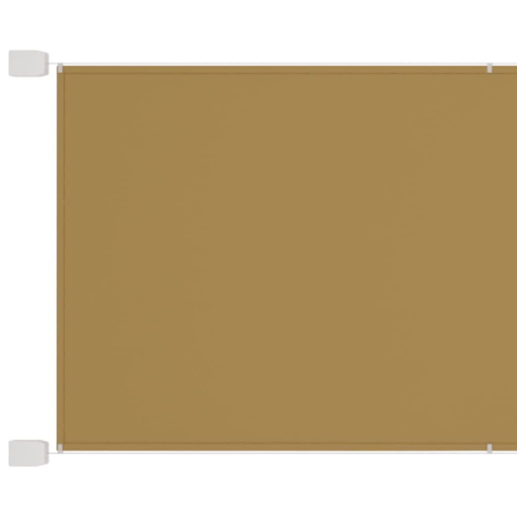 VidaXL vertikāla markīze, bēša, 140x270 cm, Oksfordas audums cena un informācija | Saulessargi, markīzes un statīvi | 220.lv