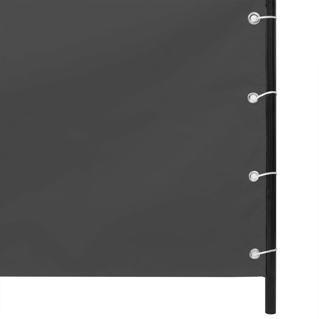 VidaXL balkona aizslietnis, 140x240 cm, antracītpelēks oksforda audums cena un informācija | Saulessargi, markīzes un statīvi | 220.lv