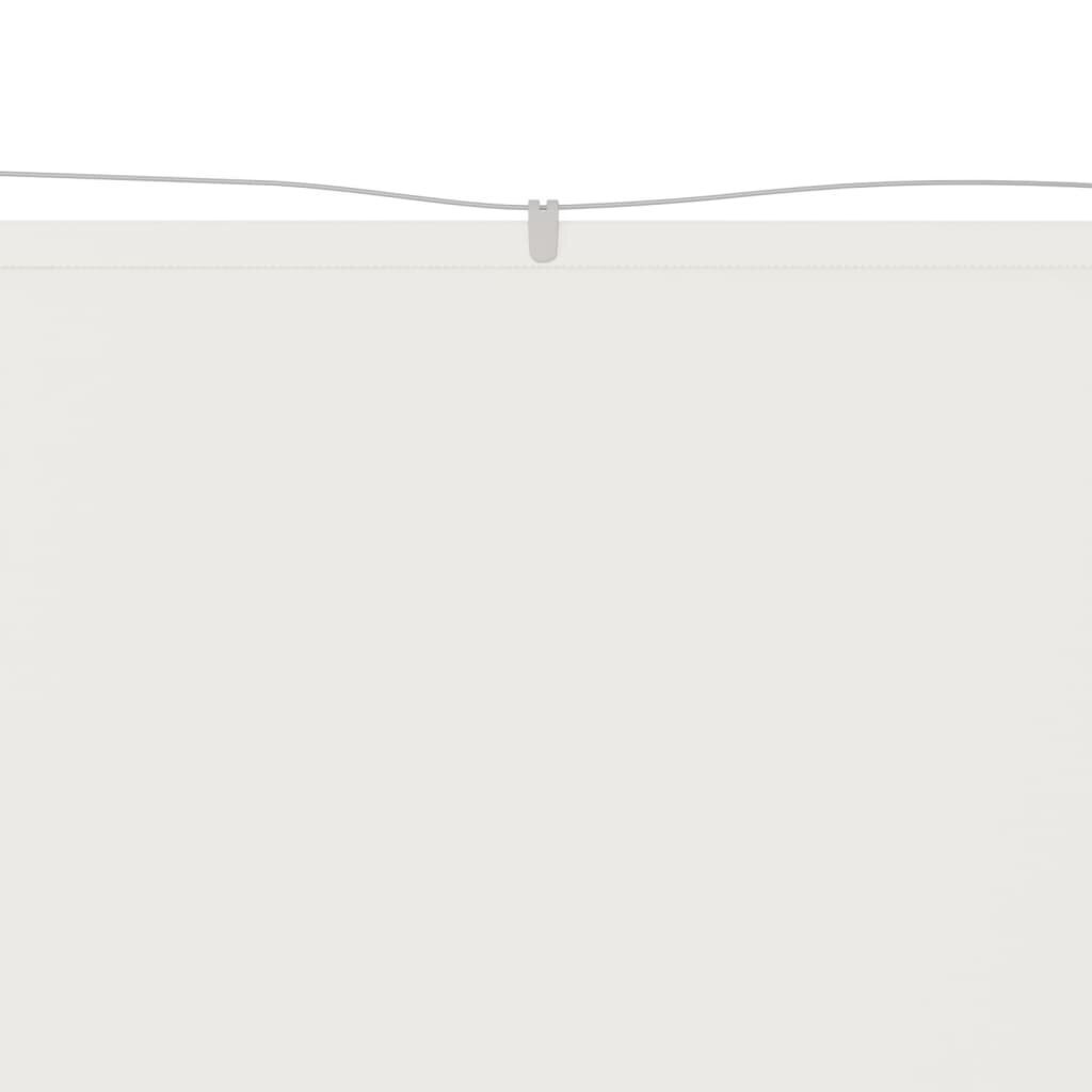 VidaXL vertikāla markīze, balta, 140x420 cm, Oksfordas audums cena un informācija | Saulessargi, markīzes un statīvi | 220.lv