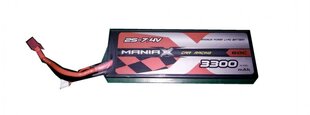 Аккумулятор 3300mAh 7.4V 60C HardCase ManiaX цена и информация | Аккумуляторы | 220.lv