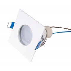 MAXLIGHT H0092 SQUARE OPRAWA WPUSTOWA KWADRATOWA BIAŁA IP44, GU10 цена и информация | Потолочные светильники | 220.lv