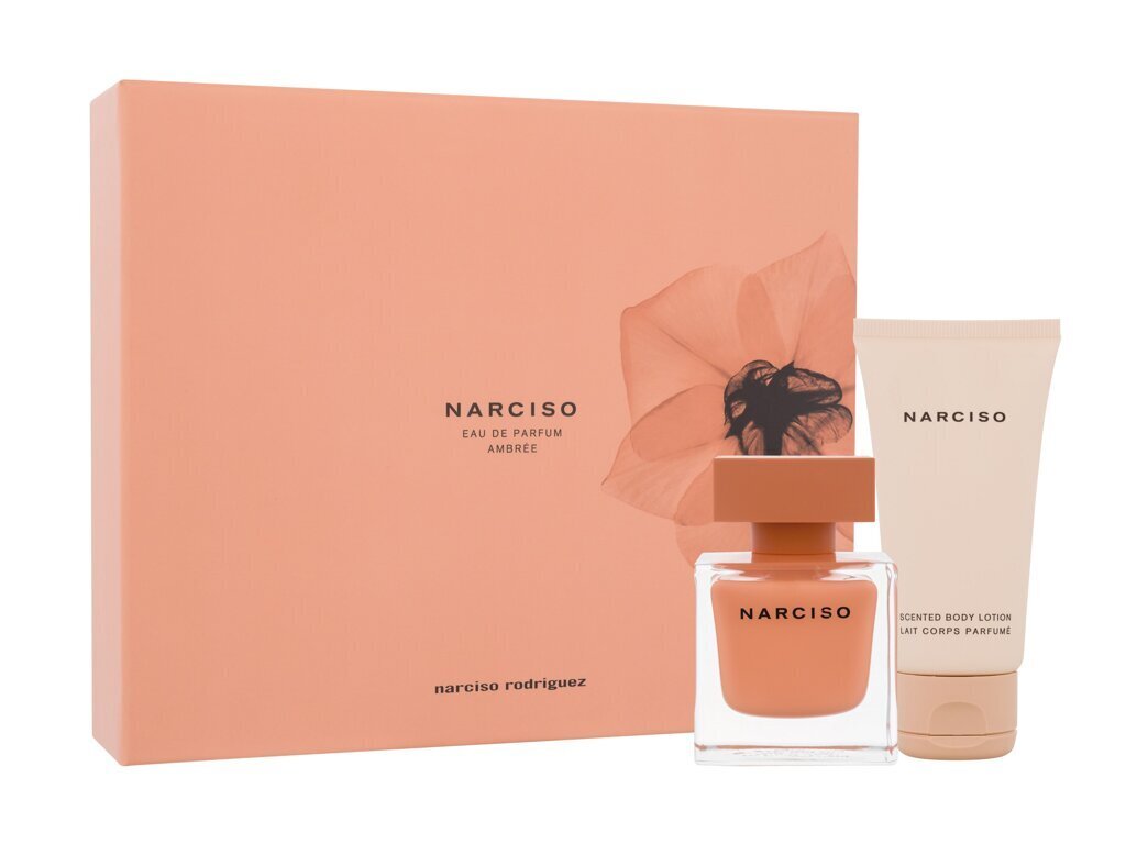 Narciso Rodriguez Narciso Eau de Parfum Ambree dāvanu komplekts: parfimērijas ūdens EDP 50 ml + ķermeņa losjons 50 ml cena un informācija | Sieviešu smaržas | 220.lv