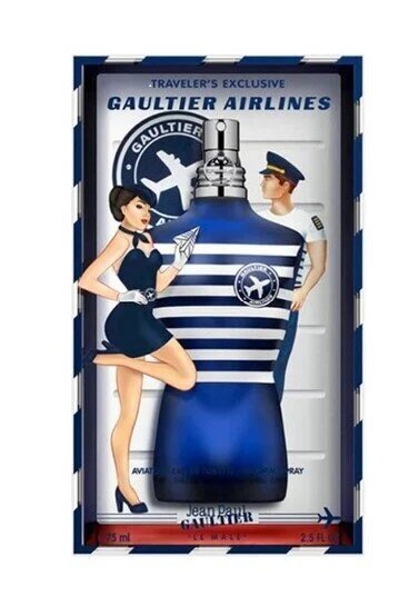 Tualetes ūdens Jean Paul Gaultier Le Male Gaultier Airlines, 75 ml cena un informācija | Vīriešu smaržas | 220.lv