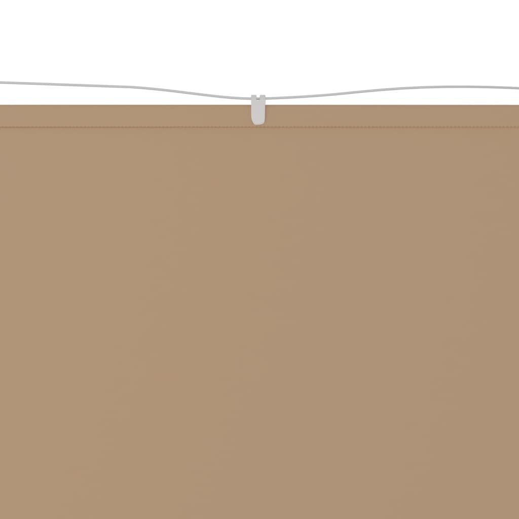 VidaXL vertikāla markīze, pelēkbrūna, 250x420 cm, Oksfordas audums cena un informācija | Saulessargi, markīzes un statīvi | 220.lv