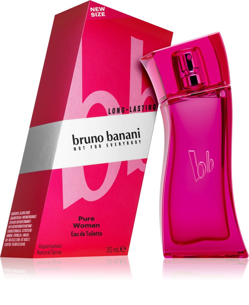 Tualetes ūdens Bruno Banani Pure Woman EDT sievietēm 30 ml cena un informācija | Sieviešu smaržas | 220.lv