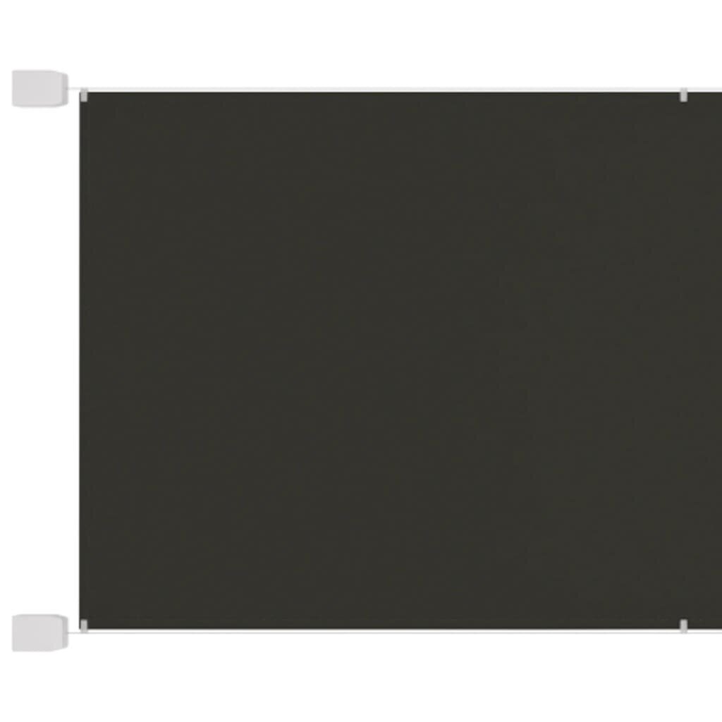 VidaXL vertikāla markīze, antracītpelēka, 140x800 cm, Oksfordas audums cena un informācija | Saulessargi, markīzes un statīvi | 220.lv