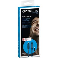 Clicktronic 70365, Toslink, 0,5 м цена и информация | Кабели и провода | 220.lv