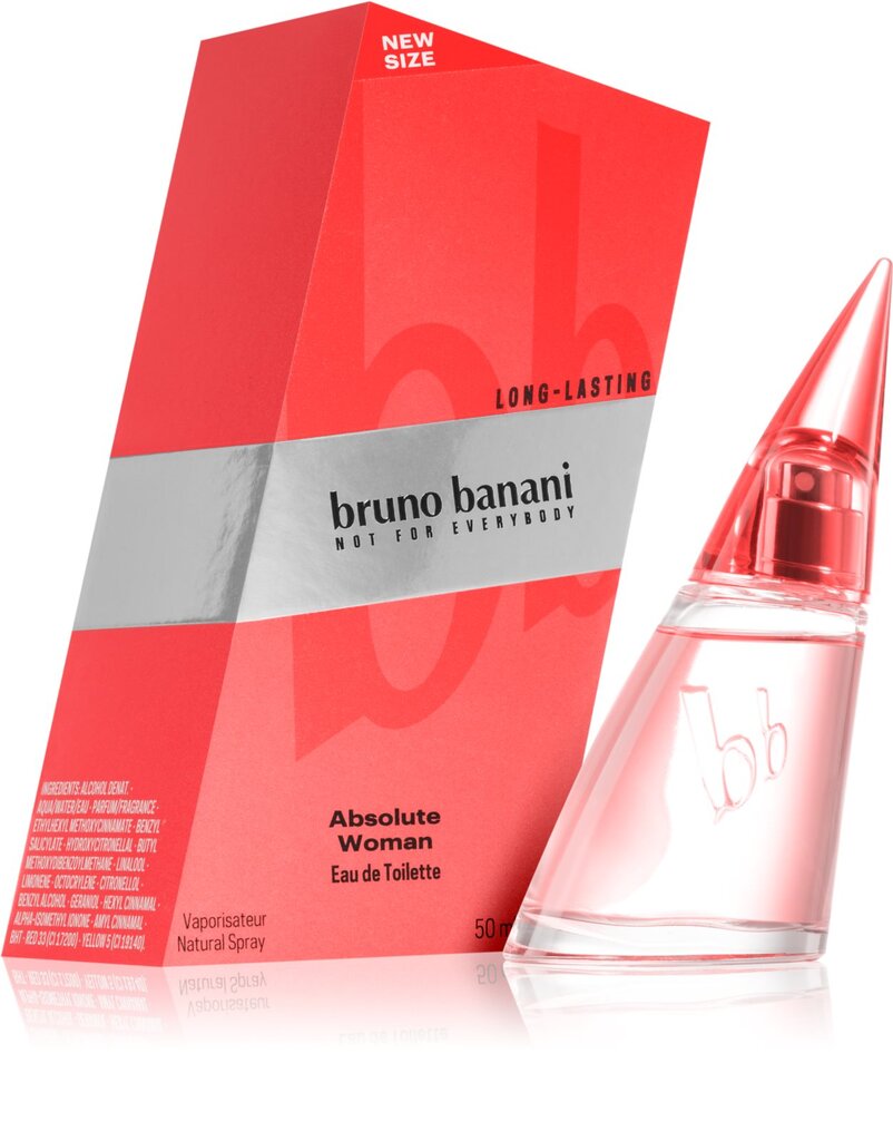 Tualetes ūdens Bruno Banani Absolute Woman EDT sievietēm 50 ml cena un informācija | Sieviešu smaržas | 220.lv