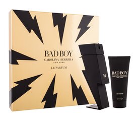 Carolina Herrera Bad Boy Le Parfum dāvanu komplekts vīriešiem: parfimērijas ūdens EDP 100 ml + dušas želeja 100 ml цена и информация | Мужские духи | 220.lv