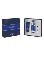 Montblanc Explorer Ultra Blue dāvanu komplekts vīriešiem: parfimērijas ūdens EDP 100 ml + dušas želeja 100 ml + parfimērijas ūdens 7.5 ml цена и информация | Мужские духи | 220.lv