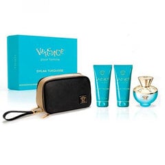 Versace Dylan Turquoise - EDT 100 мл + body lotion 100 мл + shower gel 100 мlл + cosmetic bag цена и информация | Женские духи | 220.lv