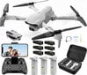 Drone F10, 2000 metri kontrolē 4K WIFI attālumu ar divām kamerām un trim baterijām цена и информация | Droni | 220.lv