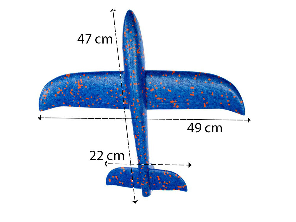 Putupolistirola rullītis 47cm cena un informācija | Rotaļlietas zēniem | 220.lv