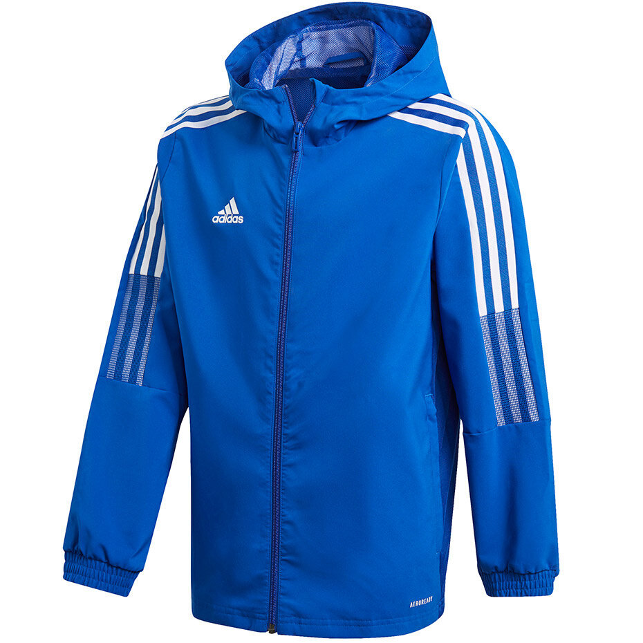 Bērnu jaka Adidas Tiro 21 Windbreaker GP4978, zila cena un informācija | Futbola formas un citas preces | 220.lv