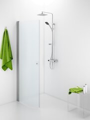 Pusapaļā dušas siena IDO Showerama 10-41 700, matēts stikls cena un informācija | Dušas durvis, dušas sienas | 220.lv