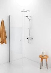 Pusapaļā dušas siena IDO Showerama 10-41 700, daļēji matēts stikls cena un informācija | IDO Mājai un remontam | 220.lv