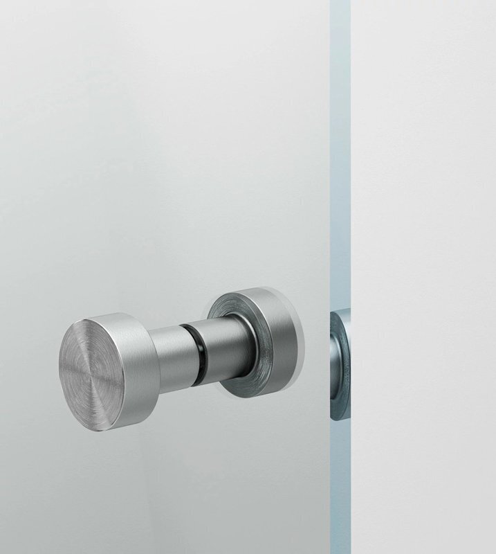 Pusapaļā dušas siena IDO Showerama 10-41 700, daļēji matēts stikls cena un informācija | Dušas durvis, dušas sienas | 220.lv