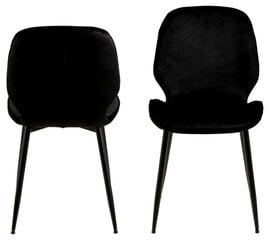 Обеденные стулья Femke, 2 шт., чёрные цена и информация | Стулья для кухни и столовой | 220.lv