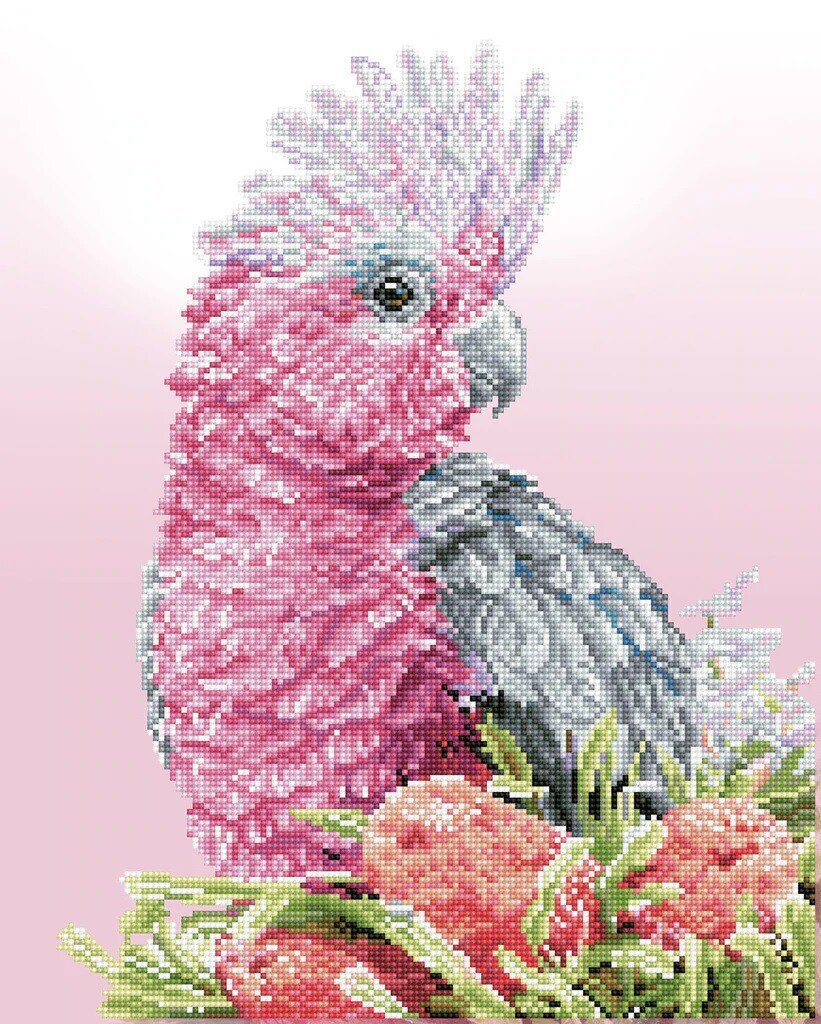 Dimantu mozaīka Pink Galah Banksia, 41x51 цена и информация | Dimantu mozaīkas | 220.lv