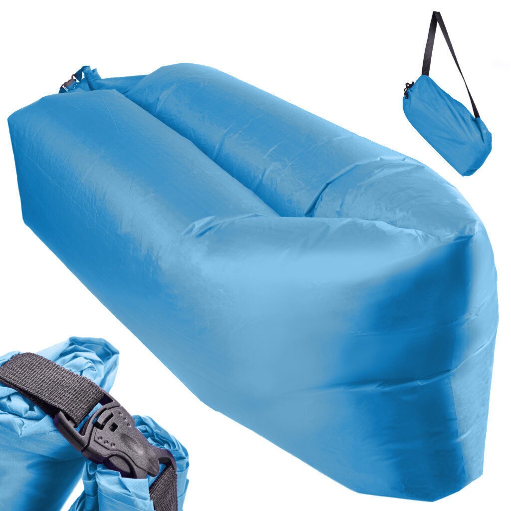 Lazy BAG SOFA gulta - gaisa zvilnis, zila, 230x70cm cena un informācija | Piepūšamie matrači un mēbeles | 220.lv