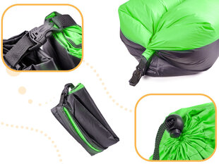 Lazy BAG SOFA gulta - gaisa zvilnis, zaļa, 185x70cm cena un informācija | Piepūšamie matrači un mēbeles | 220.lv