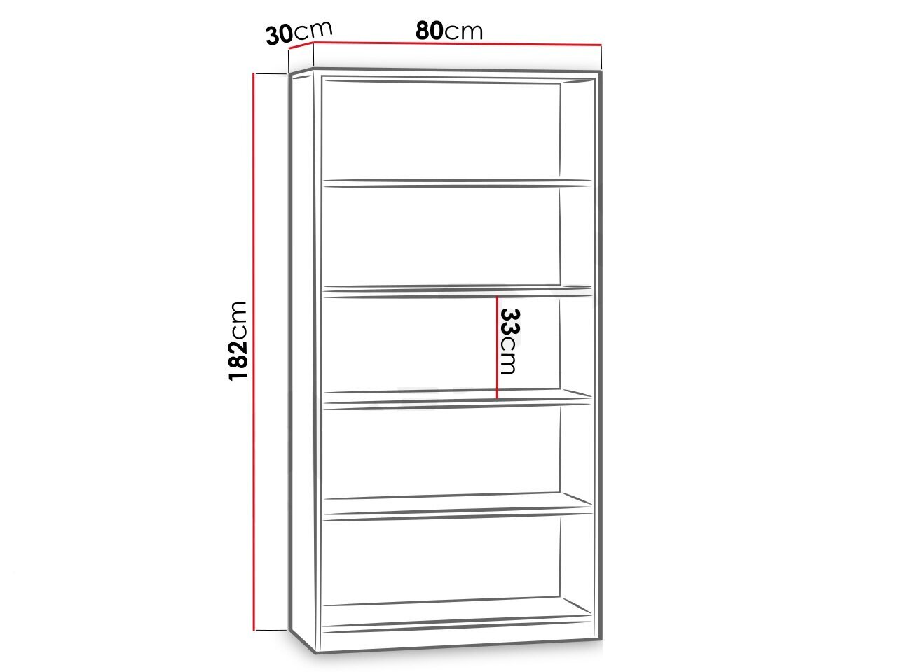 Grāmatu skapis 80cm Eleylin-czarny (melns) цена и информация | Plaukti | 220.lv