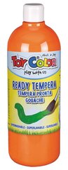 Guaša Tempera krāsa ToyColor - superwashable |1000ml | oranža цена и информация | Принадлежности для рисования, лепки | 220.lv