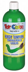 Guaša Tempera krāsa ToyColor - superwashable |1000ml | Zaļa цена и информация | Принадлежности для рисования, лепки | 220.lv