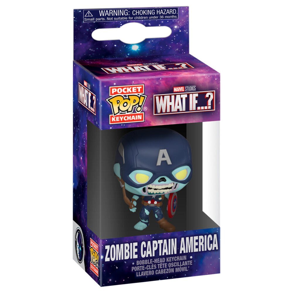 Funko POP! Keychain: Marvel: What If Zombie Captain America cena un informācija | Datorspēļu suvenīri | 220.lv