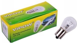 Автомобильная лампочка Vipow 12V/21W цена и информация | Автомобильные лампочки | 220.lv