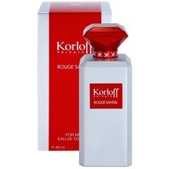 Туалетная вода Korloff Rouge Santal EDT 88 мл цена и информация | Мужские духи | 220.lv