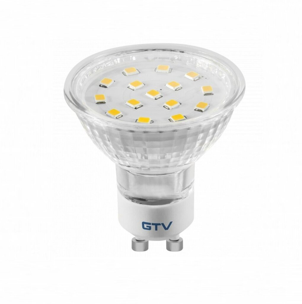 GTV LED GU10 spuldze 4W, 230V, 3000K, 320lm, 120° cena un informācija | Spuldzes | 220.lv