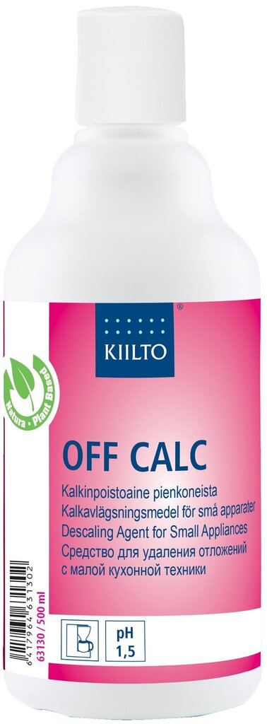 Atkaļķošanas šķidrums KIILTO Off Calc, 500 ml cena un informācija | Tīrīšanas līdzekļi | 220.lv