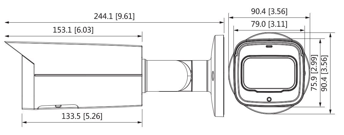 IP KAMERA IPC-HFW2831T-ZS-27135-S2 - 8.3 Mpx 4K UHD 2.7 ... 13.5 mm - MOTOZOOM DAHUA цена и информация | Novērošanas kameras | 220.lv