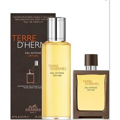 Туалетная вода Hermes Terre D´Hermes Eau Intense Vétiver Gift set EDP для мужчин: 125 мл + 30 мл цена и информация | Мужские духи | 220.lv