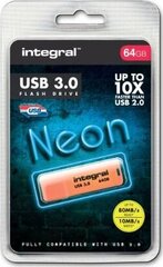 Integral Neon 64GB USB 3.0 цена и информация | USB накопители | 220.lv